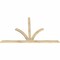 Ekena Millwork Richland Rough Sawn Timber Gable Bracket, Douglas Fir, 96"W x 60"H x 2"D x 4"F, 15/12 Pitch GBW096X60X0204RIC00RDF - alternate 4